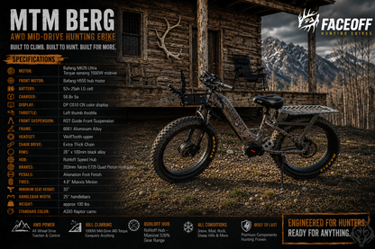 Switchback MTM Berg - Rohloff - middrive with front hub motor - 52v