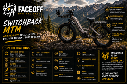 Switchback MTM - Middrive AWD hunting ebike
